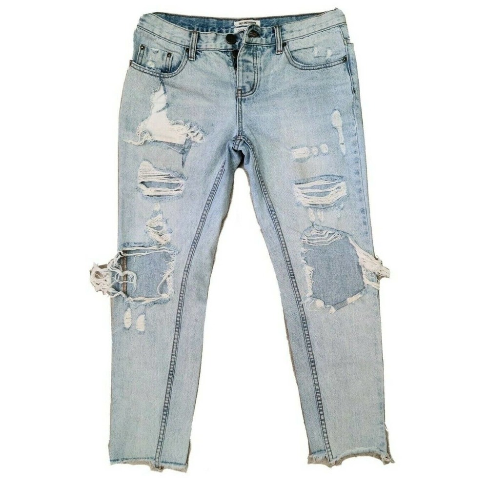 One TeaSpoon Womens Awesome Baggies Low Waist Relaxed Jeans Size 28